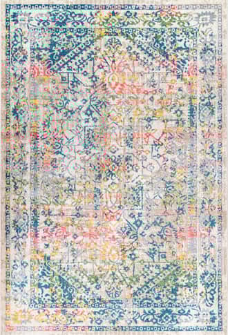 Green Emblem Rainbow Rug swatch