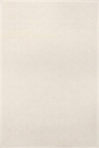 Cream 2' x 8' Aisha Monochrome Texture Rug swatch