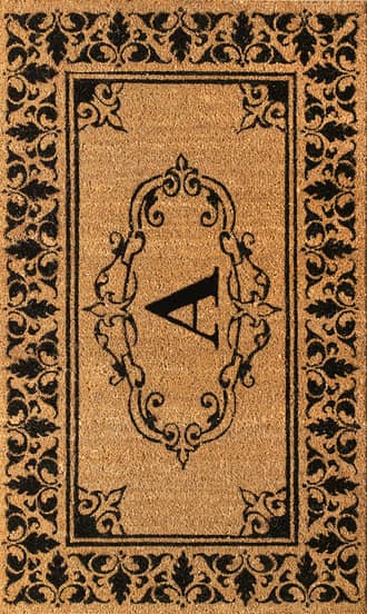 Letter A Monogrammed Outdoor Welcome Door Mat swatch