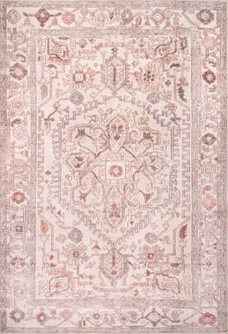 5' x 8' Washable Oriental Ivy Medallion Rug primary image
