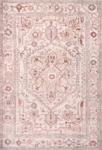 Washable Oriental Ivy Medallion Rug primary image