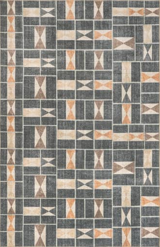 Darcie Washable Geometric Rug primary image