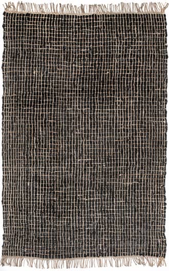 Leather And Jute Flatweave Rug primary image