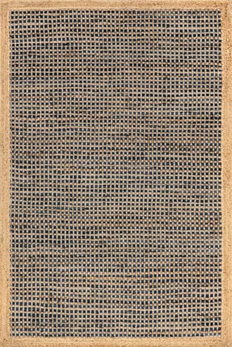 Tressa Jute and Leather Basketweave Rug primary image