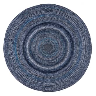 Blue Farah Braided Ombre Rug swatch