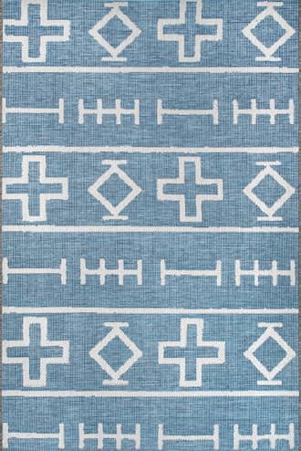 Blue Symbols Indoor/Outdoor Rug swatch