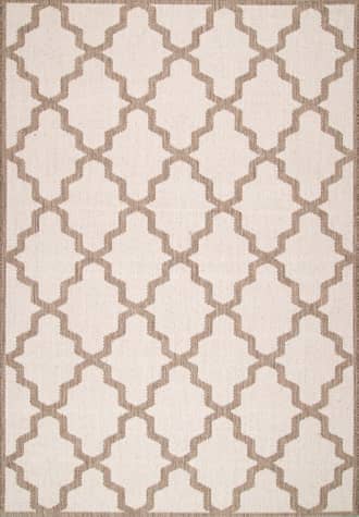 Beige Indoor/Outdoor Moroccan Trellis Rug swatch