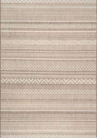 8' Indoor/Outdoor Tribal Bands Rug primary image
