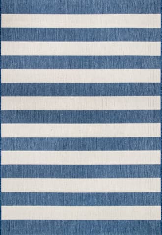 Blue Chevron Stripes Indoor/Outdoor Rug swatch