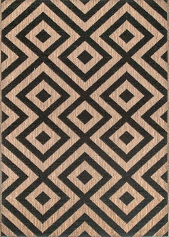 Brown Celtic Trellis Indoor/Outdoor Rug swatch