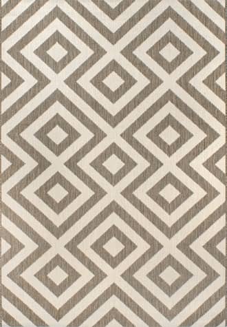 Beige Celtic Trellis Indoor/Outdoor Rug swatch