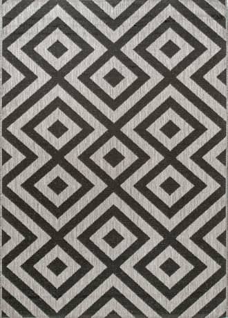 Gray Celtic Trellis Indoor/Outdoor Rug swatch