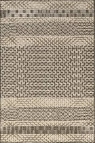 Striped Lattice Indoor/Outdoor Rug primary image