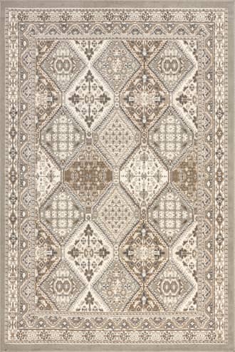 Taupe Melange Tiles Rug swatch