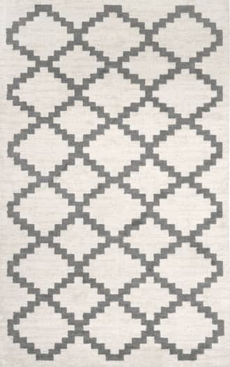 Cream Jagged Trellis Rug swatch