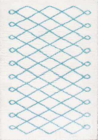 Baby Blue Diamond Loop Rug swatch