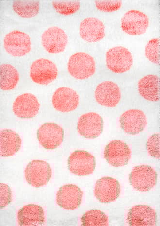 Pink 2' 8" x 8' Polka Dots Rug swatch