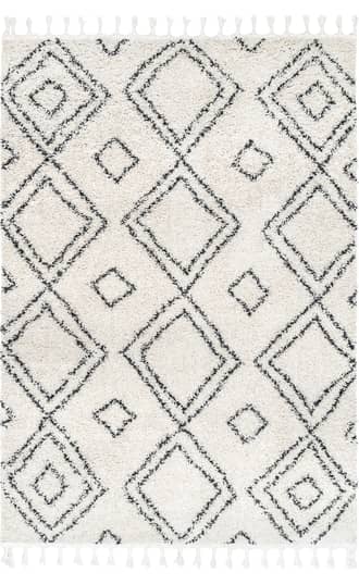 Diamond Trellis Tassel Rug primary image