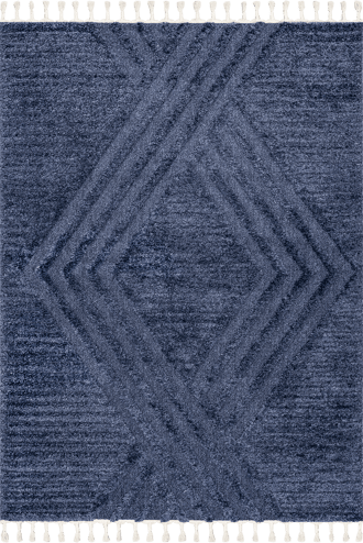 Blue 10' x 14' Ellie Traverse Shag Rug swatch