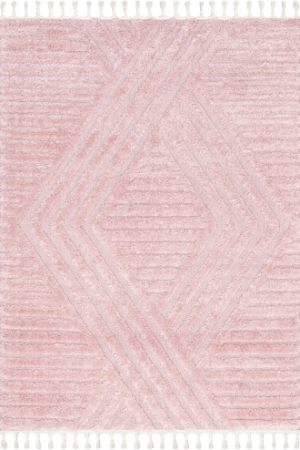 Pink 10' x 14' Ellie Traverse Shag Rug swatch