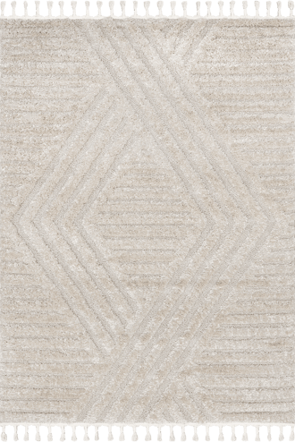 Ivory Ellie Traverse Shag Rug swatch