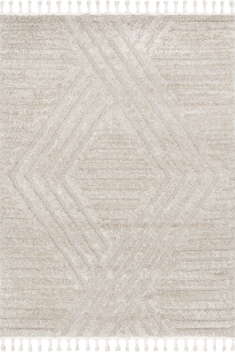 Beige 2' 8" x 8' Ellie Traverse Shag Rug swatch