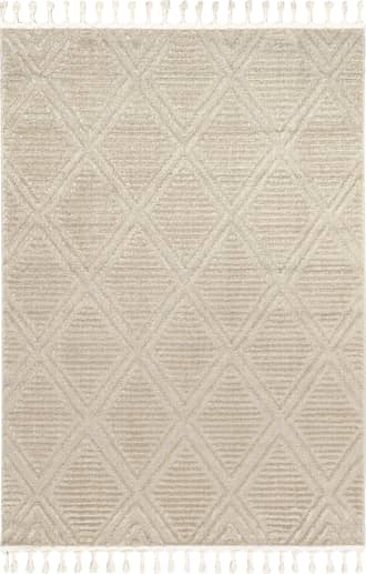 Beige 8' Balboa Textured Tile Rug swatch