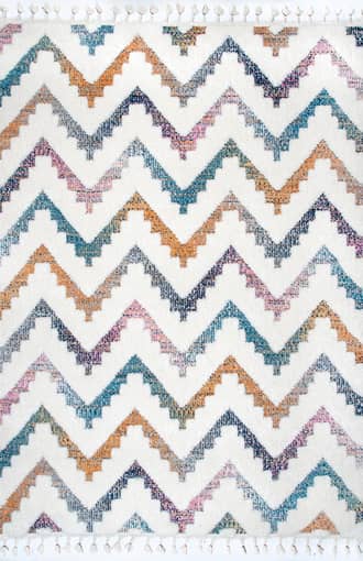 Carved Chevron Shag Rug primary image