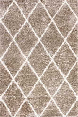 Beige Diamond Shag Rug swatch