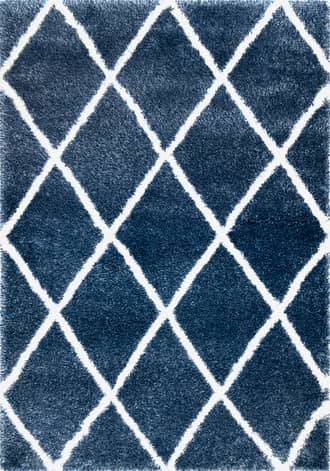 Blue Diamond Shag Rug swatch