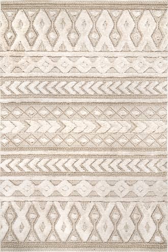 Beige Gracy Textured Geometric Rug swatch