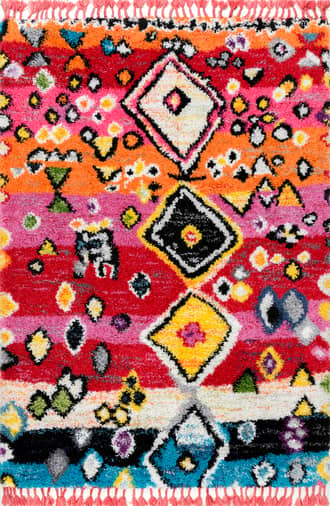 Modern Moroccan Shag Tassel Rug primary image