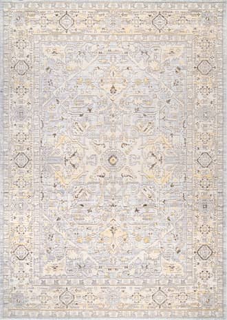Beige Hedera Medallion Rug swatch