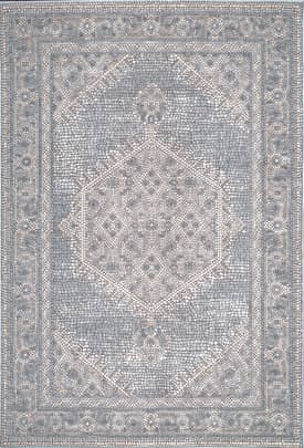 Light Gray Roman Mosaic Medallion Rug swatch