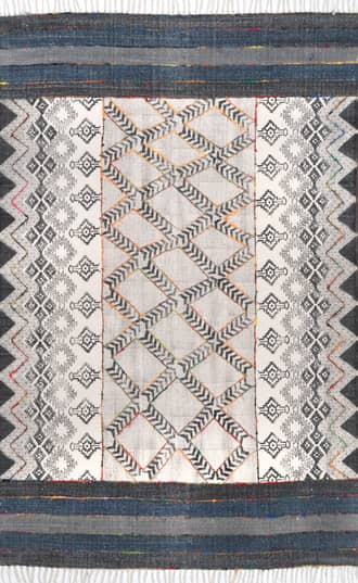 Cotton Geometric Rug primary image