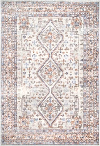 Beige Faded Pole Medallion Rug swatch