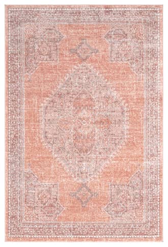 Peach Serrated Emblem Rug swatch