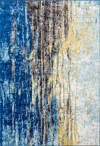 Blue 10' Serene Waterfall Rug swatch