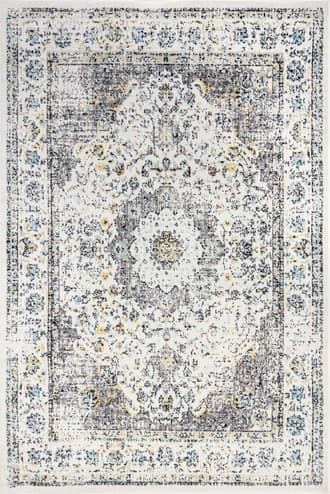 Grey 8' x 10' Distressed Persian Rug swatch