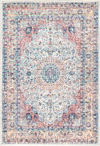 Gold 2' 8" x 8' Distressed Persian Rug swatch