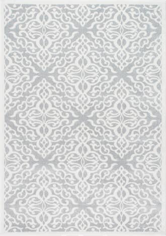 Grey Wrought Iron Trellis Rug swatch