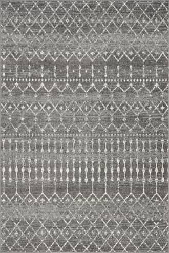 Dark Grey 12' x 15' Moroccan Trellis Rug swatch