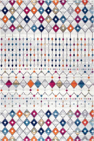 Multicolor 10' x 13' Moroccan Trellis Rug swatch