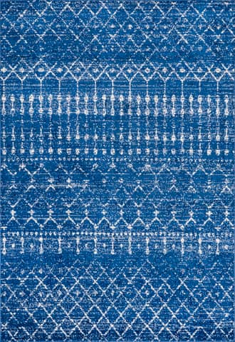 Blue 2' x 3' Moroccan Trellis Rug swatch