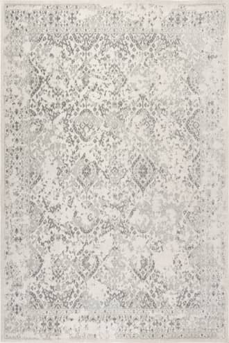 Ivory 2' 6" x 10' Floral Ornament Rug swatch
