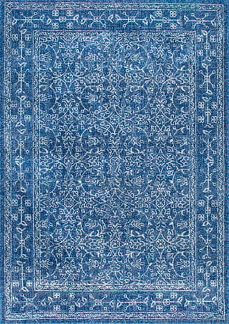 Dark Blue Medieval Tracery Rug swatch