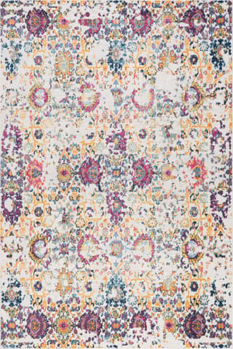 Multicolor Cardinal Peony Vineyard Rug swatch