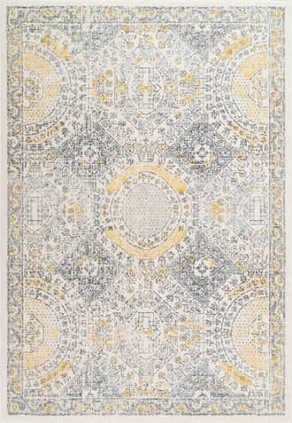 Gold Honeycomb Labyrinth Rug swatch