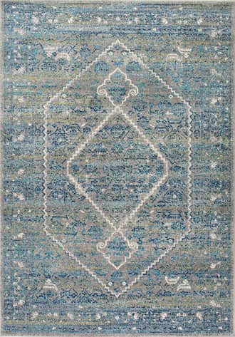 Blue Bridget Diamond Medallion Rug swatch