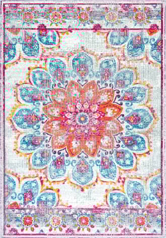 Pink Withered Bloom In Bouquet Rug swatch